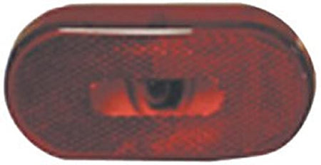 CREATIVE PRO 00354P Fasteners Unlimited 003-54P 12 V Red Oval Clearance Light product image