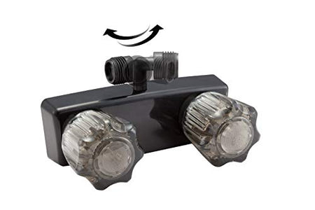 Dura Faucet Dura Faucet DF-SA170-BK RV Weatherproof Exterior Shower Box Kit - Lock and Key (Black) - Outdoor Depot