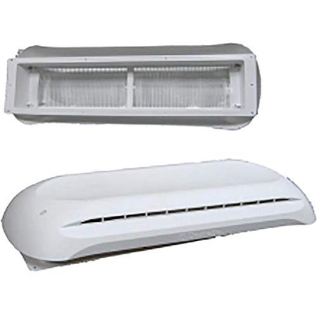 DOMETIC 3311236 RV Refrigerator Vent Cover, Base and Cap, Polar White product image