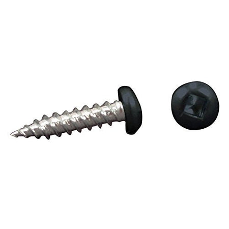 AP Products AP Products 012-PSQ500 BL 8 X 1-1/4 Black Finish #8 Pan Head Screw, 1-1/4" / Pack of 50 - Outdoor-Depot.us