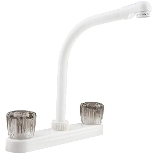 DURA FAUCET DFPK210SWT DF-PK210S-WT RV Hi-Rise Kitchen Sink Faucet (White) product image