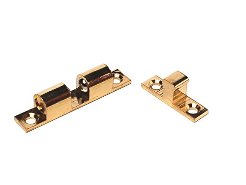 RV DESIGNER H221 Bead Catch, Brass, 2 inch, 2 Per Pack, Cabinet Hardware product image