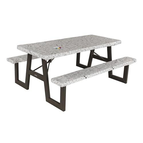 LIPPERT COMP 2023051696 Lippert Color Escape Vinyl Tablecloth/Bench Cover Set for Camping a... product image