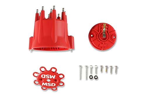 MSD CO. 84335 MSD  HEI Distributor Cap and Rotor Kit Red product image