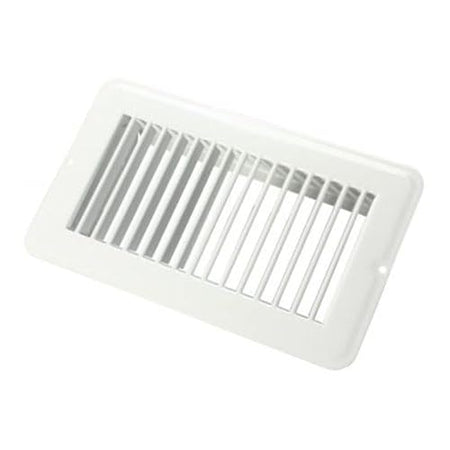 JR PRODUCTS 02-28945 Undampered Floor Register - 4 x 8, White product image