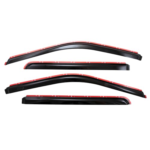 TRAILFX 4975IC Window Vents Fits 2015-2025 Ford F-150 SuperCrew in-Channel Smoked ... product image