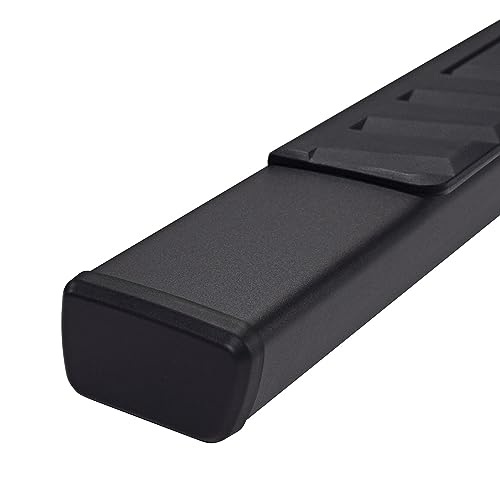 TRAILFX A4018B Nerf Bar Side Step Pair with Step Pads 4 Inch Trapezoid Titanium Bl... product image