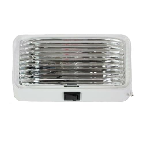 ARCON 18104 12V Universal Porch/Utility Light with Clear Lens, White Base and S... product image