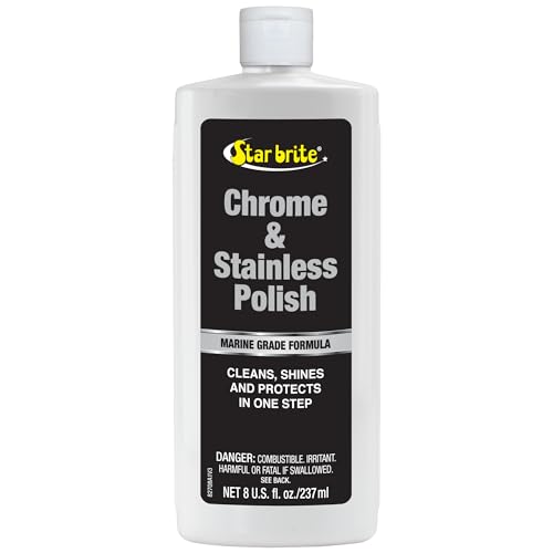 STAR BRITE 082708 Chrome & Stainless Polish - Marine Grade Formula Protects Against P... product image