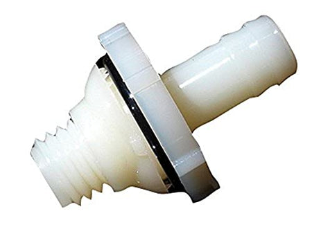 S.RECREATION TF-1 Specialty Recreation () 1/2 Barb Self Seal Water Tank Fitting, White product image