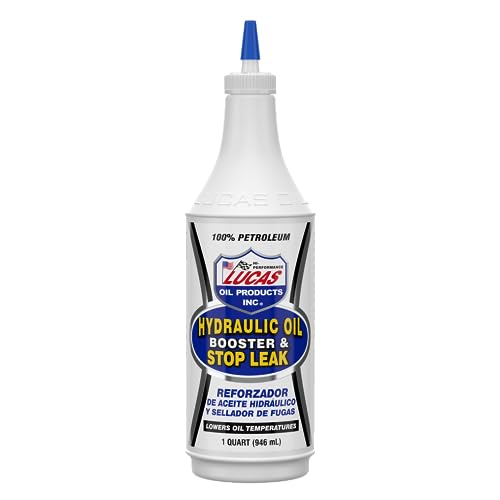 LUCAS OIL 051-523 10019 Hydraulic Oil Booster and Stop Leak - 1 Quart, White, 32 Ounce product image