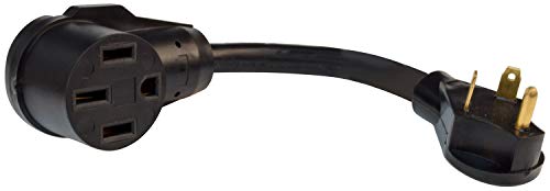 VALTERRA LLC V46-A103050FBK Valterra A103050FBK 12 in. 30A-50AF Dog Bone RV Power Cord Adapter4... product image
