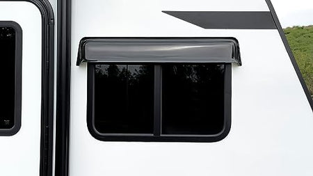 GT Styling RainBlade RV Window Deflector and Sun Visor (Fits 30 inch Wide Window) Smoke - Outdoor Depot