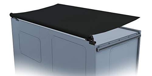 Solera Solera 5000 Series Slide Topper Awning - Black - 12' (11' 7" Fabric) — Heavy-Duty Protection for RV - Outdoor Depot
