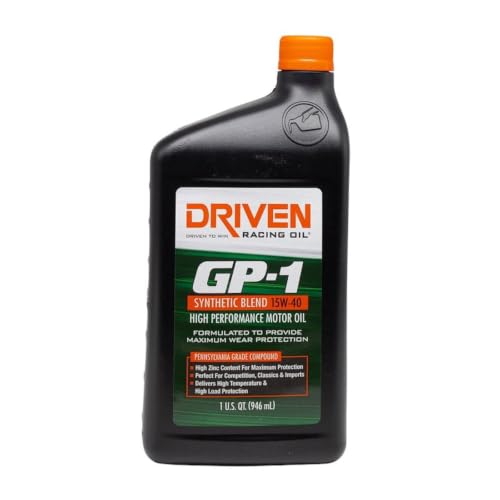 DRIVEN RACE JGP19406-12 Driven Racing Oil Motor Oil, GP-1, 15W40, Semi-Synthetic, 1 qt Bott... product image