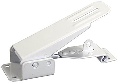 JR PRODUCTS 10845 Fold Down Camper Latch and Catch - White product image