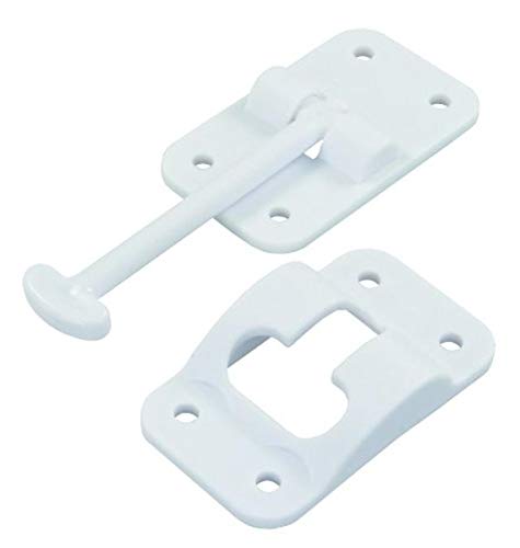 JR PRODUCTS 10414 Plastic T-Style Door Holder - Polar White, 3-1/2 product image