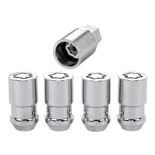 MCGARD 24198 Chrome Cone Seat Wheel Locks (1/2 - 20 Thread Size) - Set of 4 product image