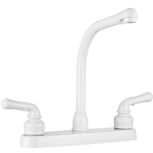 DURA FAUCET DF-PK210C-WT RV Hi-Rise Kitchen Sink Faucet (White) product image