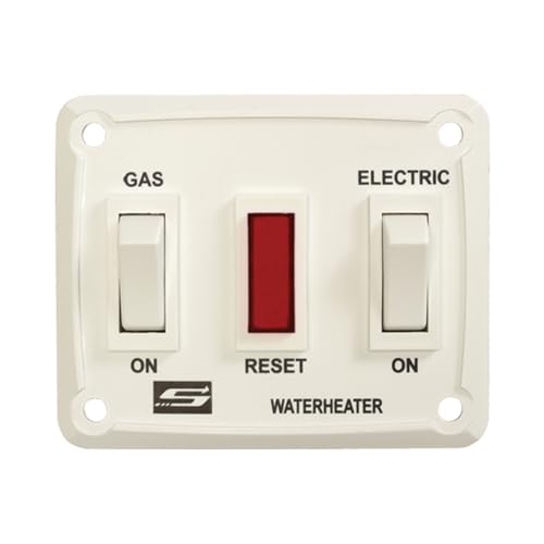 SUBURBAN MFG 232882 Suburban  DEL RV Water Heater ON/OFF Wall Switch, White - front view