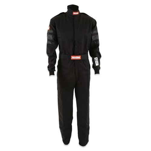RACEQUIP 110005 ® RQP 110 Series 1-Pc Driving Suit - SFI 3.2A/1 - Black - Large product image