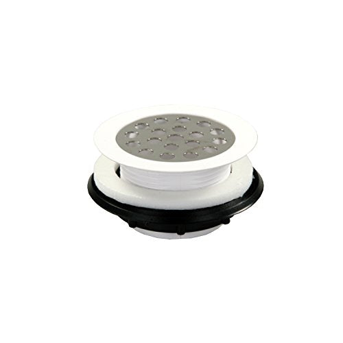 JR PRODUCTS 95155 Shower Strainer with Grid - White product image