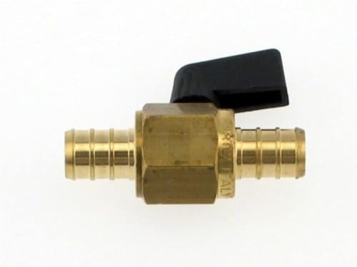 ELKHART SUPP 51201 BestPEX  Metal Brass 1/4 Turn Valve, 0.5 Size product image