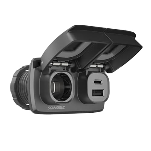 SCANSTRUT SC-MULTI-F2 Flip Pro Duo - USB-A & USB-C w/12V Power Socket product image