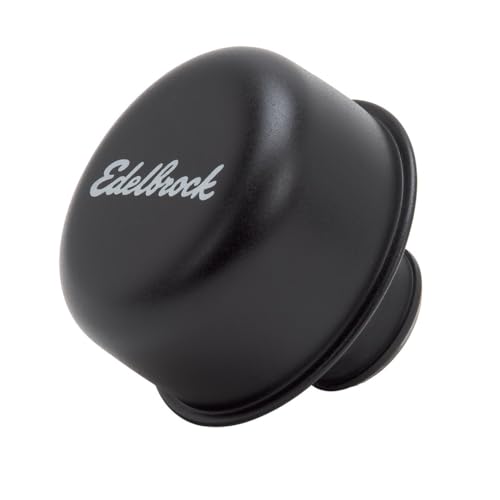 EDELBROCK EDE4403 EDL4403 Pro-Flo Black Round Breather, Multi, One Size product image