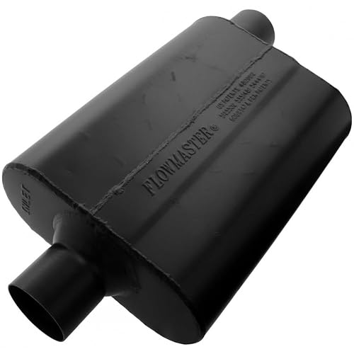 FLOWMASTER 942547 Super 44 Series Chambered Muffler – 2.50 Center In/Offset Out product image