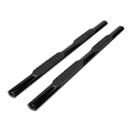 Trailfx TrailFX Nerf Bars for Ford F-150 SuperCrew 2015-2025 Black Steel 4 Inch Oval Straight Side Steps - Outdoor Depot