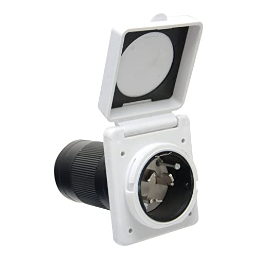 VALTERRA LLC A10-50INVP A1050INVP 50A INLET  WHITE  CARDED - front view