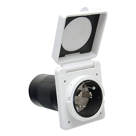 VALTERRA LLC A10-50INVP A1050INVP 50A INLET  WHITE  CARDED - front view