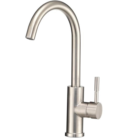 DURA FAUCET DF-MK531LK-SN RV Gooseneck Kitchen Faucet (Satin Nickel) product image