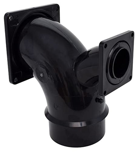 Valterra Valterra T1036 Flanged Valve Fitting - 2-Way Ell, 3" Bayonet x 3" Rotating Flange x 1-1/2" Rotating - Outdoor Depot