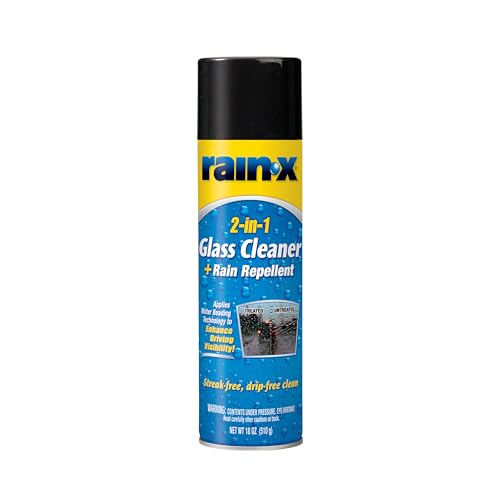 RAIN X 5080233 Rain-X  2-In-1 Glass Cleaner Plus Rain Repellent, 18 Ounce , BLUE product image