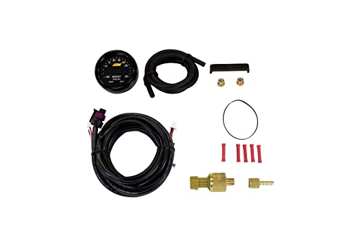 AEM AEM 30-0306 X-Series Boost Pressure Gauge 52mm, Black - Outdoor Depot