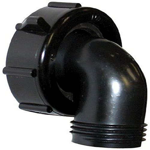 VALTERRA LLC T01-0091VP Valterra  Swivel Drain Connector - 90°, 1-1/2 x 3/4, Black product image