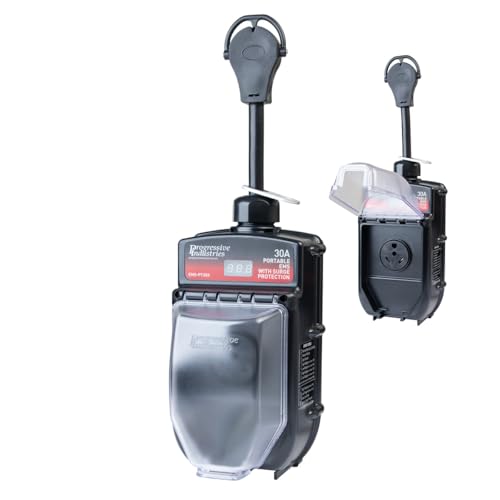 PROGRESSIVE EMS-PT30X Industries  Portable RV Surge Protector, Black, 30 Amp product image