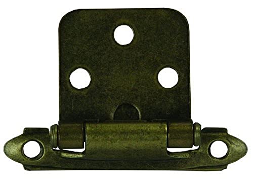 JR Products JR Products 70585 Self-Closing Flush Mount Hinge - Antique Brass - Outdoor Depot