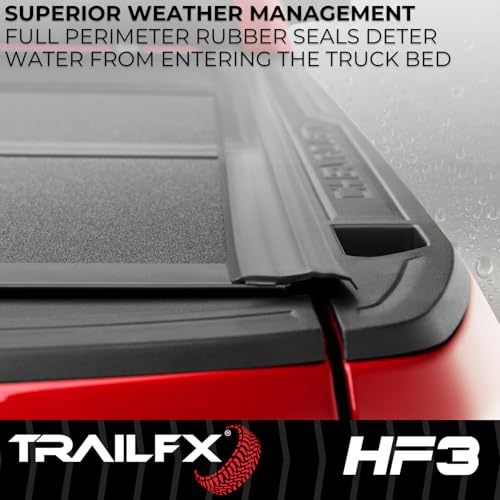Trailfx TrailFX Hard Tri-Fold Truck Bed Tonneau Cover Fits 2019-2025 Ram 1500 5.7 Foot Bed No RamBox Gloss - Outdoor Depot