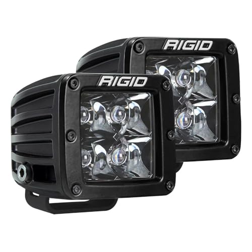 RIGID IND 202213BLK USTRIES D-Series PRO LED Light Pods Spot Midnight Edition, Pair product image