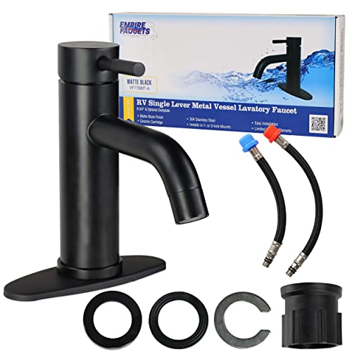 Empire Faucets Quick Products Empire Brass VF77BMT-A Faucet Lav Single Lever Black - Outdoor Depot