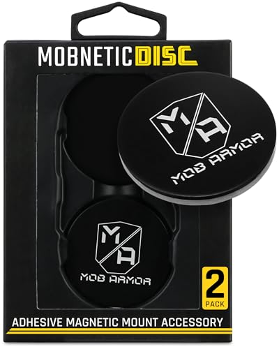MOB ARMOR MOB-MD Magnetic Phone Mount Plates, Black (2 Pack) product image