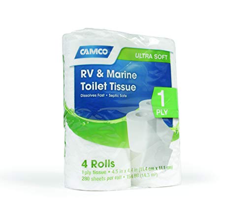 CAMCO 40276 Toilet Tissue, 1 Pack of 4 Rolls, White product image