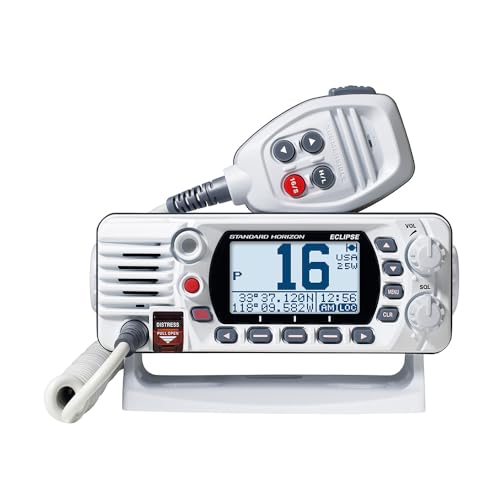 STANDARD GX1410GW Horizon  Eclipse Series 25W Fixed Mount VHF & GPS, White product image