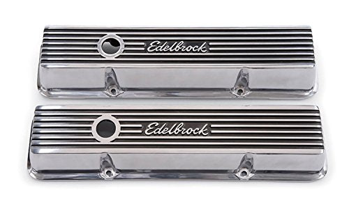 EDELBROCK 4262 Valve Cover Kit (Elite II Series SBC Short), Multi, One Size product image
