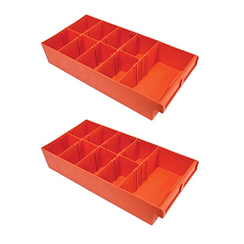 ROLACASE RP428 Rola-Case  Orange Storage Plastic Bin (Set of Two) product image