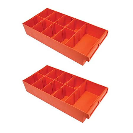 ROLACASE RP428 Rola-Case  Orange Storage Plastic Bin (Set of Two) product image