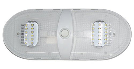 VALTERRA LLC 65430 Valterra Diamond Group  Slim Line Double LED Dome Light - front view